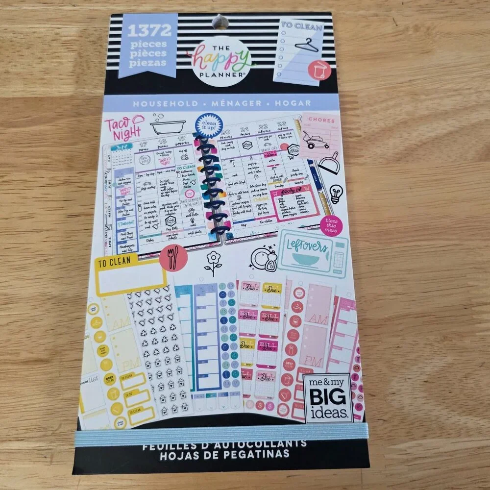 NWT The Happy Planner - Household Sticker Set